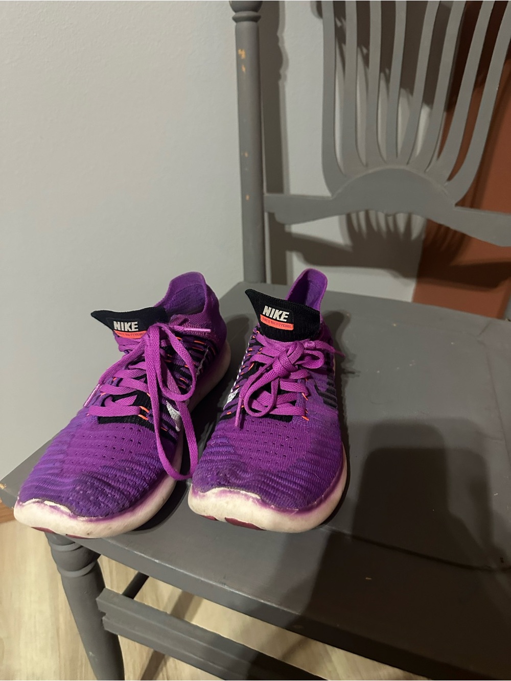 Nike Purple Lace-Up Athletic Sneakers